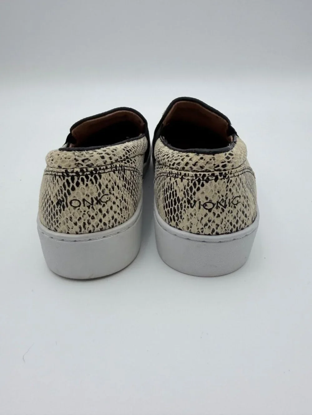 Vionic Women’s Slip-On Sneakers  Snake Print Comfort Shoes Stylish Supportive 6